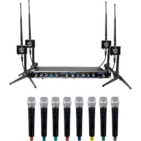 Plugit 8 Channel Digital Wireless Microphone, Black PL3820280